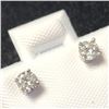 Image 2 : 14K White Gold Diamond (0.34Ct,I1-3,F-G) Earrings (~Size )(Ring is resizable for $40) (~length inche