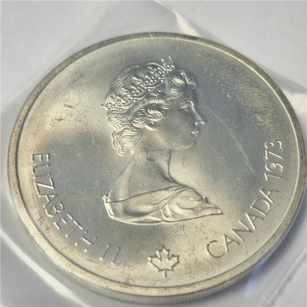 Silver Montreal $10 Olympia Coin (~Size )(Ring is resizable for $40) (~length inches), Suggested Ret