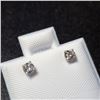 Image 2 : 14K White Gold Diamond (0.2Ct,I1-3,F-G) Earrings (~Size )(Ring is resizable for $40) (~length inches