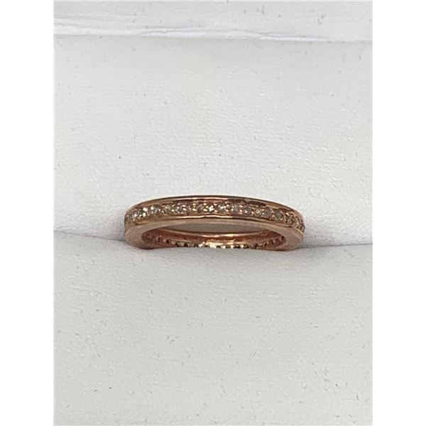 Ladies 14K Rose Gold .60 Carat Diamond Band with certificate Value $1300.00