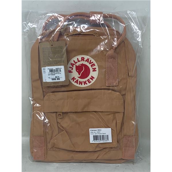 NEW Fjallraven Kanken Mini Back Pack Peach Sand