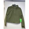 Image 1 : NEW FWD PUSH Ladies winter moss active sherpa sweater 1/4 zip size M