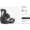 Image 2 : NEW Salomon Hologram Black Set of Bindings, new never opened size Medium
