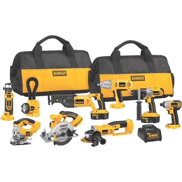 NEW - Dewalt 10 Pc 20 V Lithium Tool Combo Kit, sealed in box