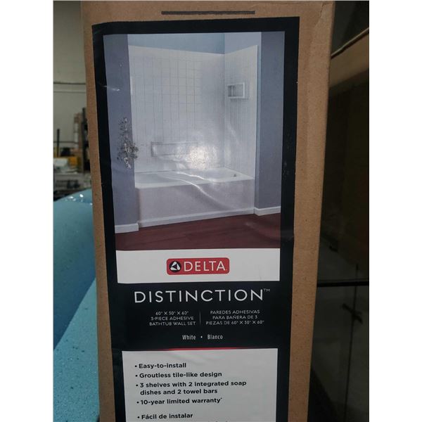 Delta Distinction Bath Tub Wall Kit - Some Minor Damage as seen in Photos