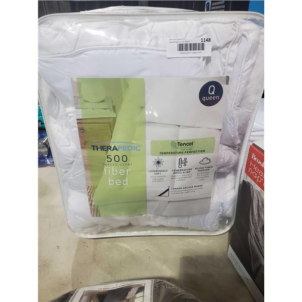 Therapedic 500 thread Count Fiber Bed Queen