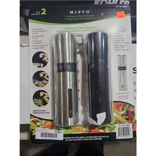 Misto Gourmet Olive Oil Stainless Steel Sprayers