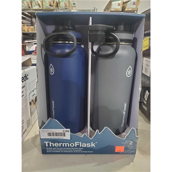 Thremo Flask 2pk Double Wall Vacuum Insulated Stainless Steel