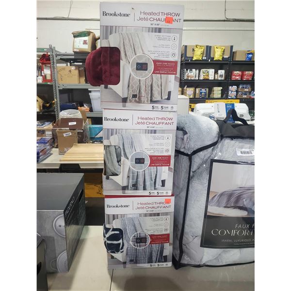 Brookstone Heated Throw 50" x 60"