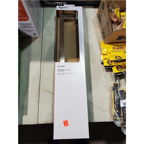 Taymor Electra Towel Bar Satin Nickle 18"