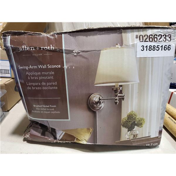 Allen & Roth Swing Arm Wall Sconce
