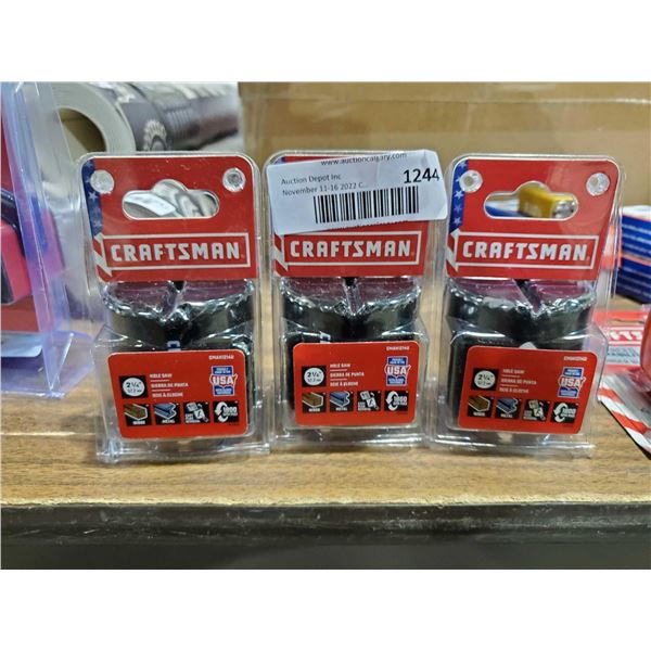 Craftsman Hole Saw 2 1/4"  Lot of 3