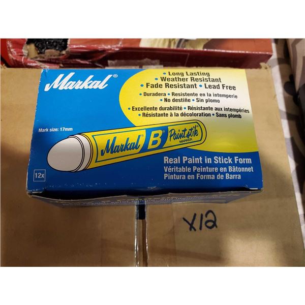 Markel Real paint in Stick Form Marker Case lot of 12