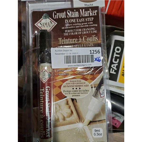 Saman Grout Stain Marker Mocha 9ml Lot of 5
