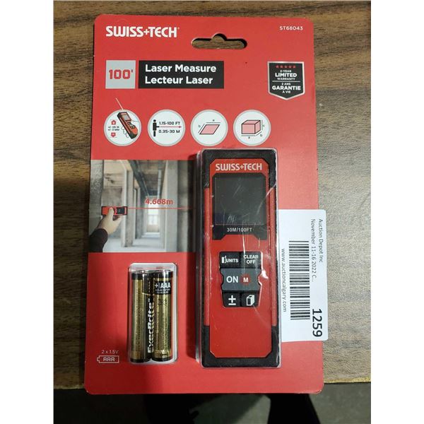Swiss Tech 100' Laser Measure