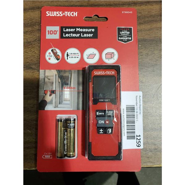 Swiss Tech 100' Laser Measure