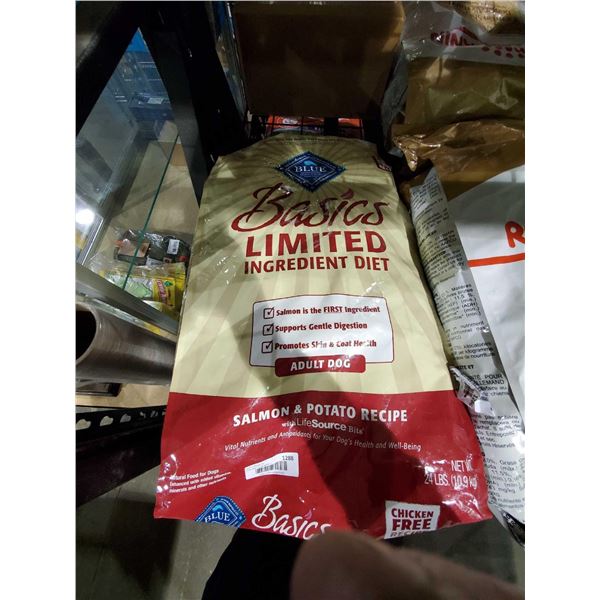 Blue Brand Basics Limited Ingredient Diet Adult Dog food Salmon & Potato Recipe 24lb Bag