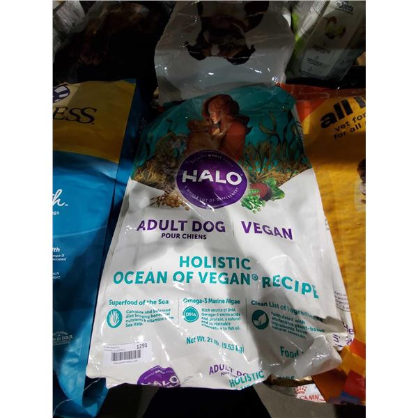 Halo Adult dog food Holistic Ocean of Vegan recipe 20lb bag