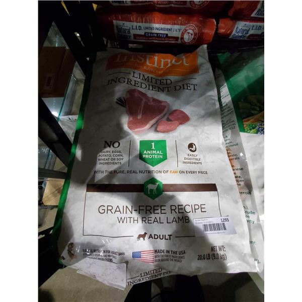 Distinct Limited ingredient diet Adult grain free Lamb recipe Dog Food 20lb bag