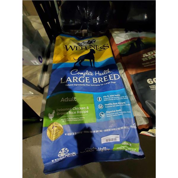 Wellness Complete Health Large Breed Adult Chicken & Brown Rice Recipe 30lb bag