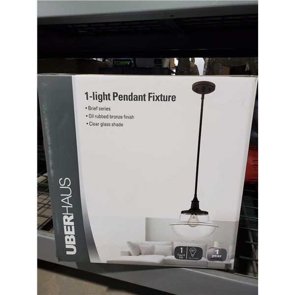 Uberhaus 1 - Light Pendant Fixture Oil Rubbed Bronze Finish