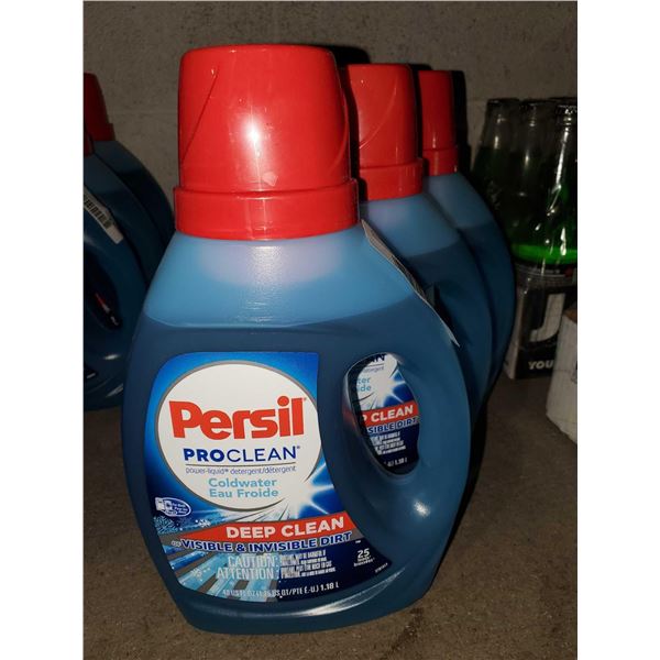 Persil ProClean power liquid cols water detergent Lot of 3 x 1.18L
