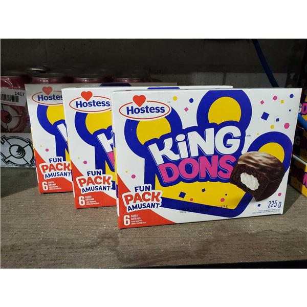 Hostess King Dons 6pk lot of 3 boxes