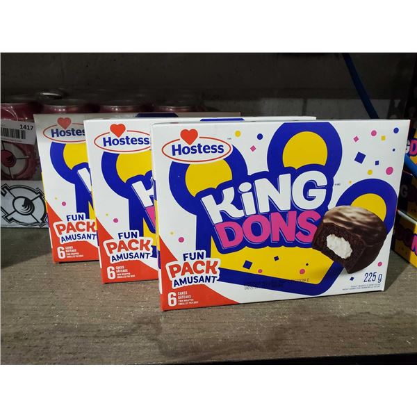 Hostess King Dons 6pk lot of 3 boxes
