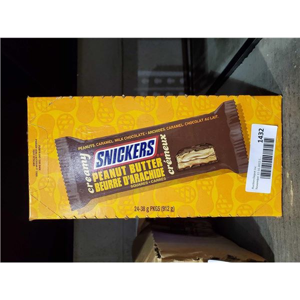 Snickers Creamy Peanut Butter Chocolate Bars Case Lot 24 x 38g