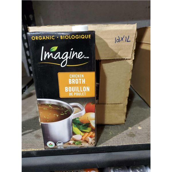 Imagine Organic Chicken Broth Case lot 12 x 1L