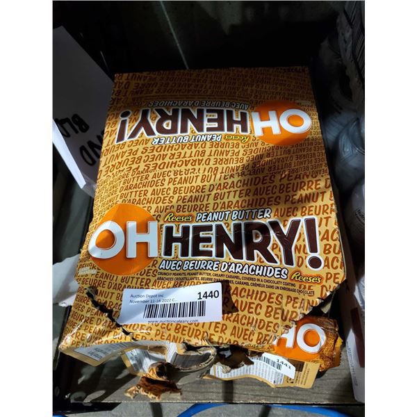 Oh Henry! Peanut Butter Bars Case lot 24x58g