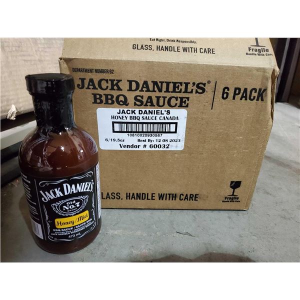 Jack Daniels BBQ Sauce Case Lot 6x 473ml