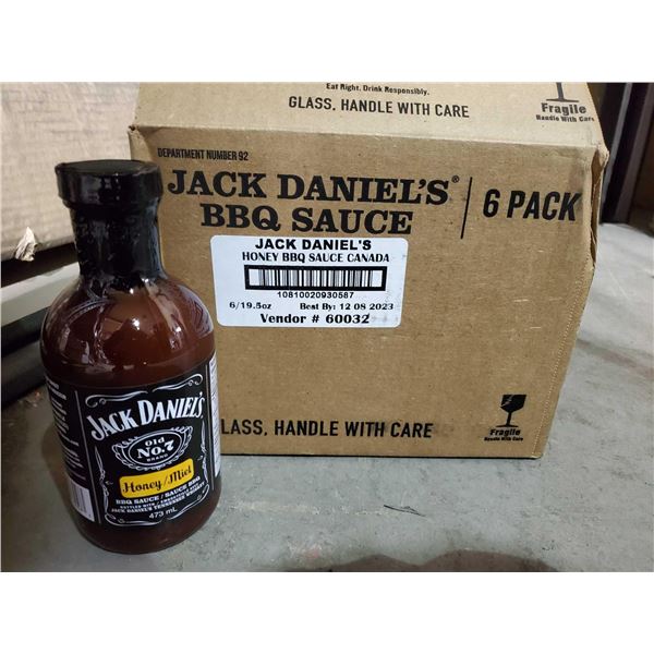 Jack Daniels BBQ Sauce Case Lot 6x 473ml