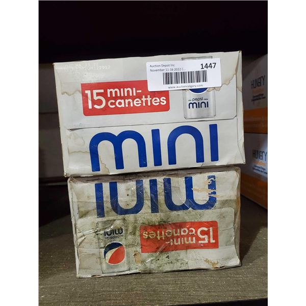 Diet Pepsi 15 mini  Cans Case Lot X 2