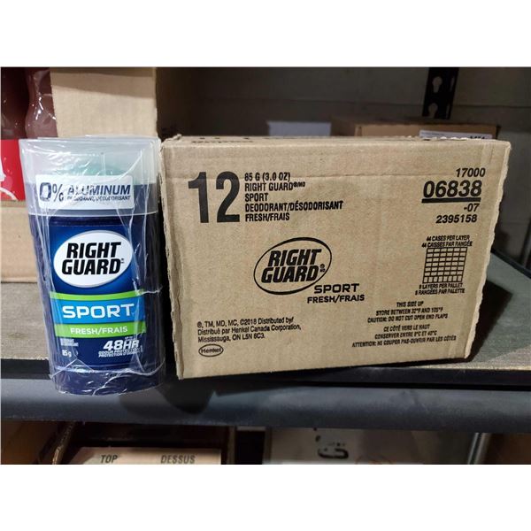 Right Guard Sport Deodorant Cse Lot 12 x 85g
