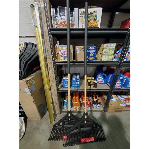 Craftsman 24" wood handle Leaf Rake NEW X 2