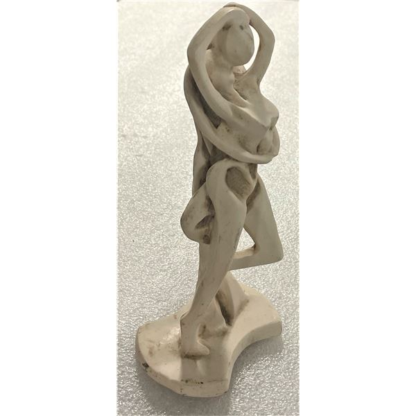 Modern Abstract Geometric Embracing Loving Couple Sculpture