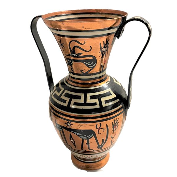 Metal Egyptian Vase