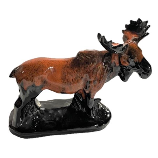 Pottery moose Sculpture, Made in Japan