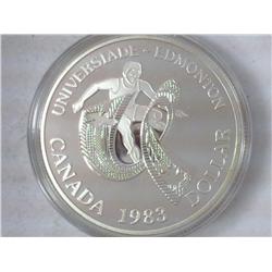 1983 Canada Edmonton Dollar .500 Silver Proof Like