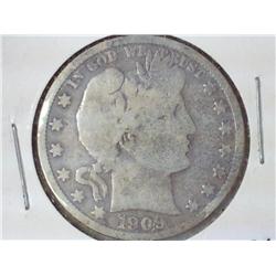 1909 Barber Half Dollar