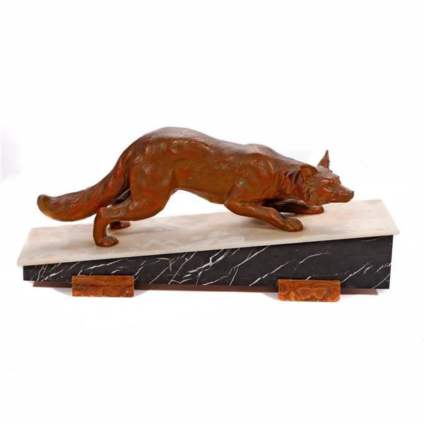 Cast-metal Figure of a Fox.