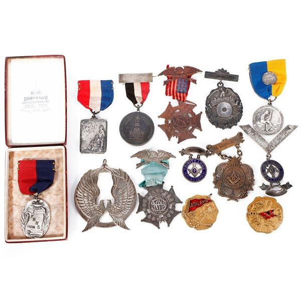 Collection of 14 assorted metals.