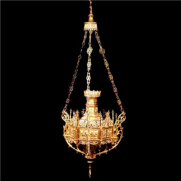 Gothic Style Hanging Reliquary.