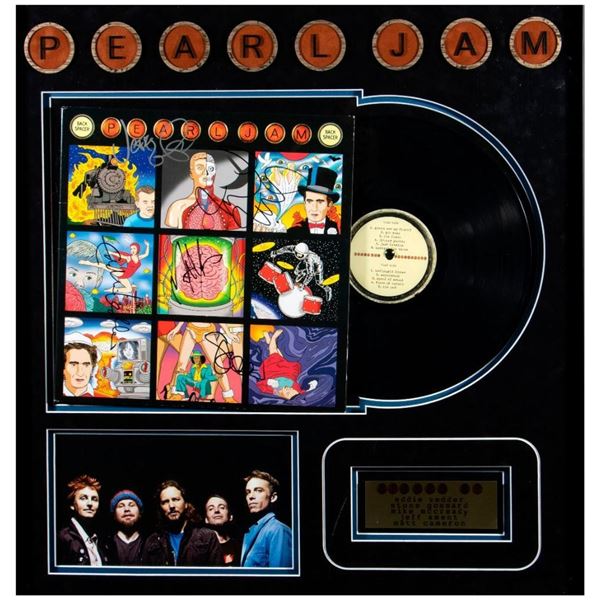 Pearl Jam signed album cover.