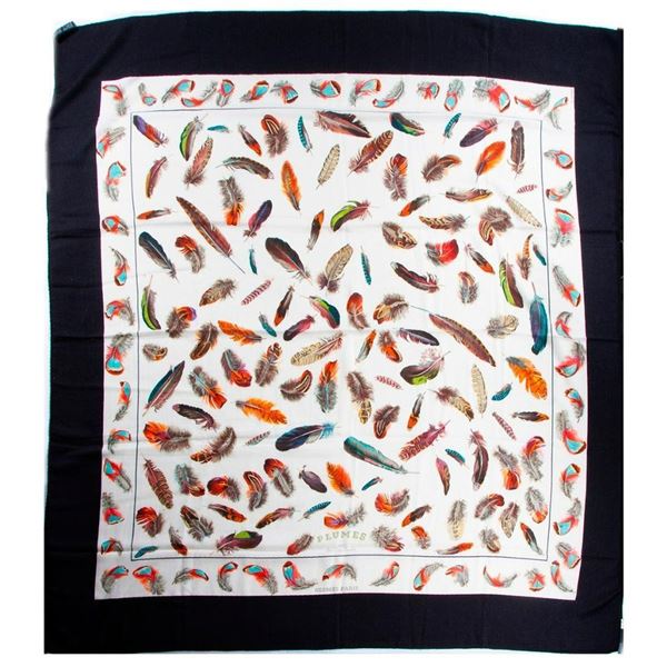 Hermes Paris Cashmere & Silk Blend Shawl.
