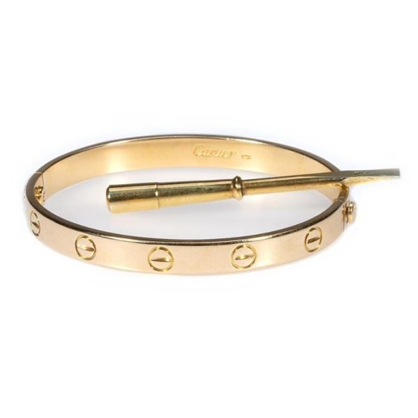 Cartier 18k gold "Love" bangle.