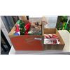 Image 1 : 2 BOXES OF XMAS DECOR AND ORNAMENTS