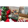 Image 9 : 2 BOXES OF XMAS DECOR AND ORNAMENTS