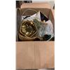 Image 2 : 2 BOXES OF HOME DECOR, FRENCH PRESS, WOOD TRAYS, ETC